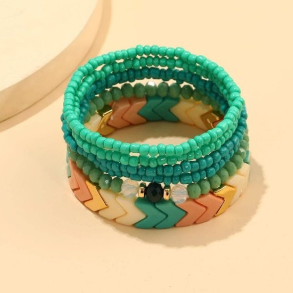 3 for $35/ 6 pieces bracelet with colorful bead - Picture 2 of 2